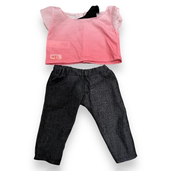 Our Generation Doll Clothes Set Of 5 Outfits With Pants Tops & a Pair of Shoes - Picture 5 of 6